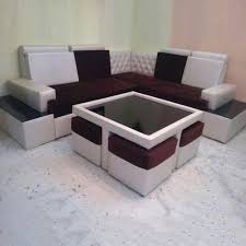 3 Seater Leather Corner Sofa With