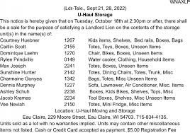 u haul moving storage of eau claire