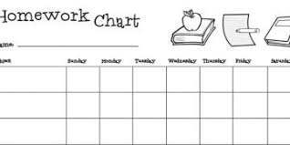 Homework Chart Parenting