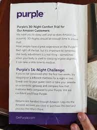 purple mattress review ordering from
