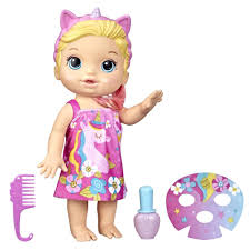 baby alive glam spa baby doll unicorn