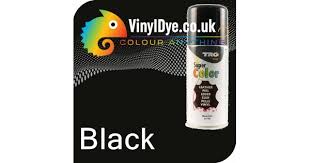 Black Vinyl Dye Plastic Paint Aerosol