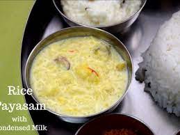 rice payasam kheer with condensed milk