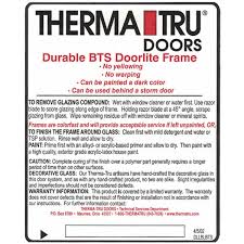 Therma Tru 16 X 40 Oval Surround Only