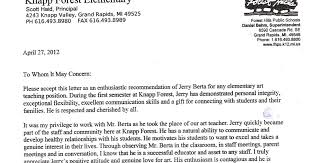 Mr Berta Art Teacher Six Letters Of Recommendation