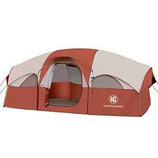 It is a spacious tent that can comfortably fit 3. Hikergarden Tent 8 Person Camping Tents Portable With Carry Bag 5 Large Mesh Windows Waterproof Windproof Family Tent Divided Curtain For Separated Room Double Layer For All Seasons Sports Outdoors Camping Hiking Ekoios Vn