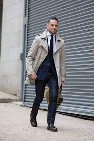 Trench Coat Men Jeans Outfit Casual