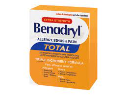 benadryl total allergy sinus and pain