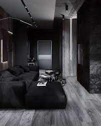 Black Living Room: Distinctive Rustic Decor | Minimalist bedroom diy,  Interior design bedroom, Minimalist home gambar png
