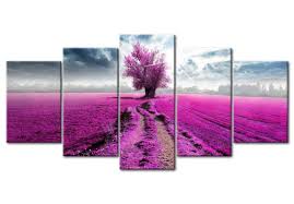 Canvas Wall Art Purple Land Valleys
