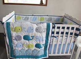 whale crib bedding