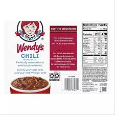wendy s chili with beans 15 oz 6 pk
