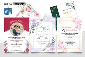 5 free wedding invitation templates