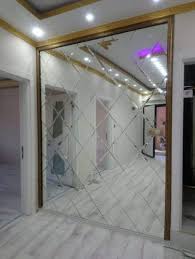Bevel Glass Mirror Wall Panel