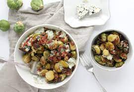 brussels sprouts with blue cheese and