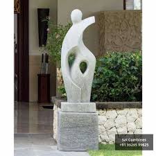 White Modern Art Marble Sculpture For