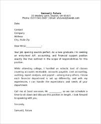 Sample Accounting Cover Letter 9 Examples In Pdf Word