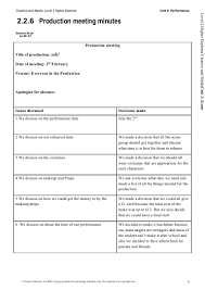 Example Of Any Minutes A Meeting Sample Template Format Pdf