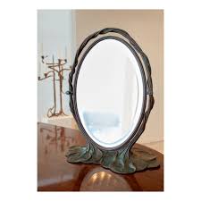 pond lily table mirror