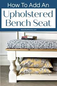 Make A No Sew Bench Seat Cushion