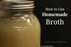 how to can homemade stock or broth