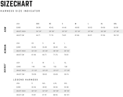 Mystic Harness Size Chart Skatepro