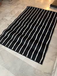 ikea carpet gorlose black and white