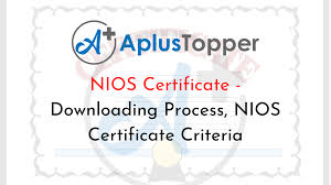 nios certificate ing process