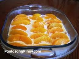 peach refrigerator cake