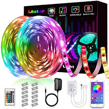 Amazon Com Led Strip Lights L8star Led Lights Smart Color Changing Rope Lights 32 8ft 10m Smd 5050 Rgb Light Strips With Bluetooth Controller Sync To Music Apply For Tv Bedroom And Home Decoration 32 8ft