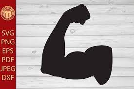 biceps muscle flexing eps jpg dxf
