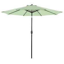 Aloe Green Outdoor Crank Tilt Umbrella 9
