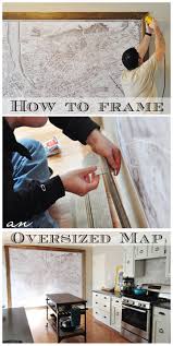 diy giant framed wall map how s that