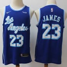 When the lakers arrived in los angeles in 1960, they debuted in their new city wearing these uniforms. Lebron James Los Angeles Lakers Throwback Blue Jersey
