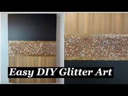 Easy Diy Glitter Art Black Browns