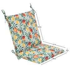 Outdoor Dining Chair Midback Cushion