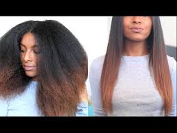 Heatless natural hair straightening 2. How I Straighten Trim My Natural Hair Naturalneiicey Youtube