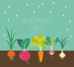 Vegetable Garden Vector Art Stock