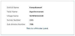 Tamil Nadu Land Records Survey Number gambar png
