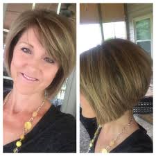 This stacked bob is easy since there's not a lot of length so if you want to take a flat iron to it, it shouldn't take you more than 15 minutes tops. Short Layered Bob Hairstyle Stacked Back Angled Sides Inverted Bob Haircuts Angled Bob Hairstyles Inverted Bob Hairstyles