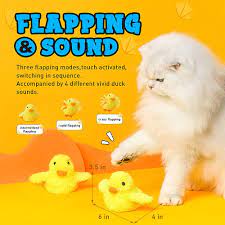 Amazon.com : BuntyJoy Flapping Duck Cat Toys, Interactive Cat Toys for  Indoor Cats Kitten Exercise, Fluffy Plush Chirping Cat Toys, Cat Kicking  Catnip Toys : Pet Supplies
