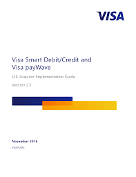 Vsdc And Visa Paywave U S Acquirer Implementation Guide