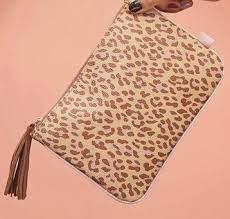 leopard print cosmetic bag