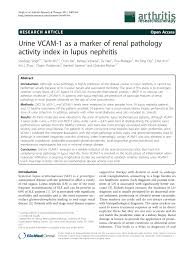 pdf urine vcam 1 as a marker of renal
