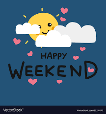 happy weekend cute sun smile and cloud