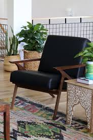 Get free shipping on qualified wood, arm chair accent chairs or buy online pick up in store today in the furniture department. Otio Black Leather Walnut Lounge Chair Mid Century Modern Accent Chairs Green Leather Chair Leather Wood Chair