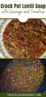 lentil soup with sausage crock pot