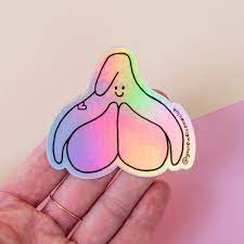 Sticker Holographic Rainbow Clitoris You're Welcome - Etsy