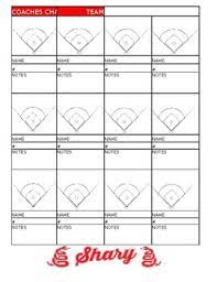 baseball softball scouting charts