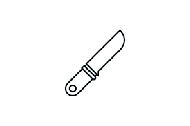 Knife Line Art Garden Icon Graphic By